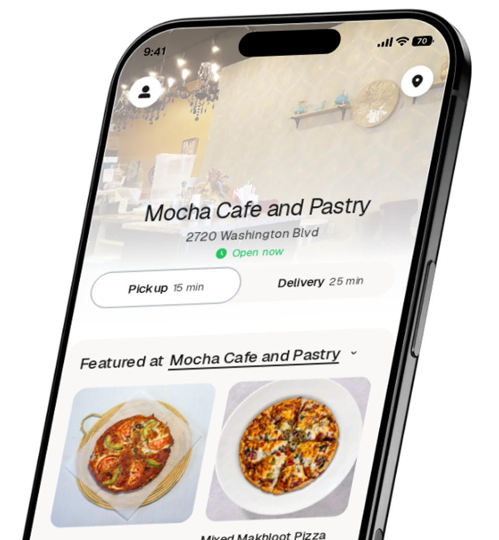 Mocha Cafe and Pastry app preview